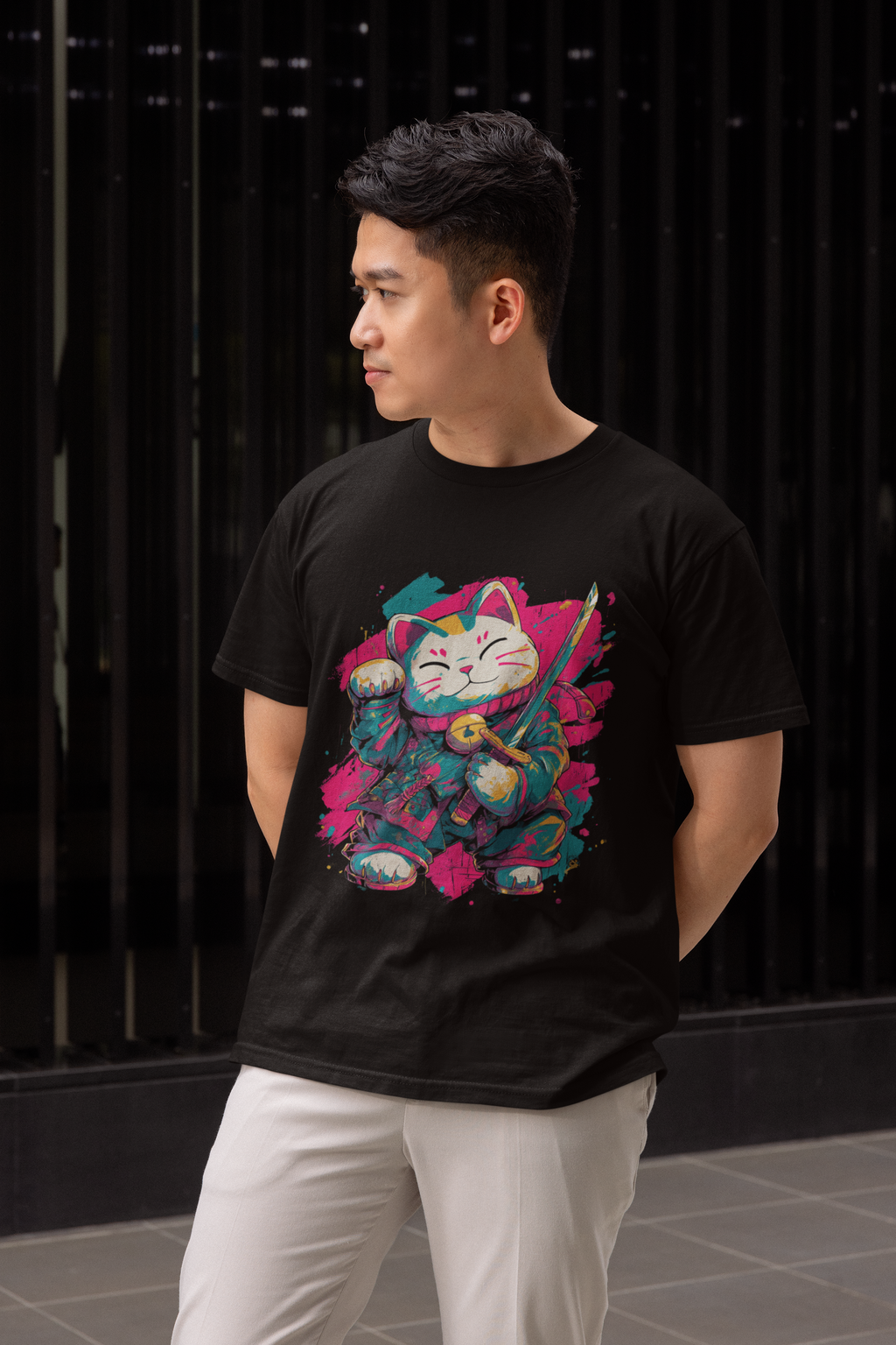Amatsu Samurai Cat Tee